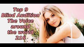 Top 9 Blind Audition (The Voice around the world 216)