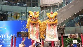 CNY 2024 - Acrobatic Lion Dance by Khuan Loke at Bangsar Hill Park Grand Launch