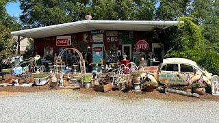 Shopping at an Antique Mall Lets go Antiquing Treasure Hunting Video Vlog