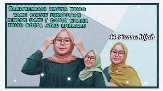 WARNA JILBAB YANG COCOK UNTUK BAJU WARNA HIJAU BOTOL || Puji Astuti