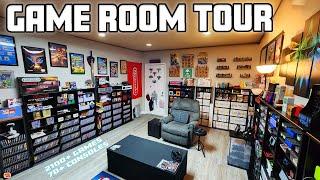 Over 2100 Retro Games and MORE! | Game Room Tour