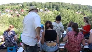 Мастер-класс Виталия Панченко для юных художников из Санкт-Петербурга