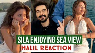 Sila Turkoglu Enjoying Sea View !Halil Ibrahim Ceyhan Reaction