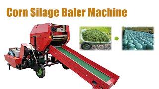 Great performance of TS-55-52 corn silage baler machine! Automatic silage making machine