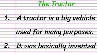 Tractor Essay in English 10 Lines