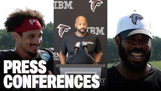 Jimmy Lake, Kevin Koger, & others speak on position groups coming together | 2024 AT&T Training Camp