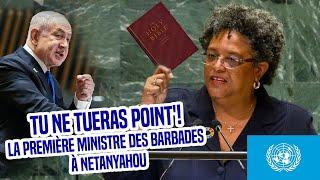 La Bible ne te soutient pas, Netanyahou! La Ministre Barbade défend les vraies valeurs chrétiennes