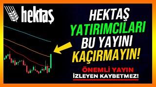 HEKTAŞ YATIRIMCILARI BU YAYINI KAÇIRMAYIN! - Hekts Hisse Analiz - Yorum - Alınır mı - Hisse Senedi