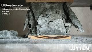 Concrete strength test - LUYTEN ultra high performance 3D printable concrete | Ultimatecrete