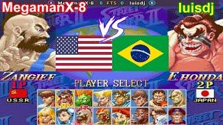 Super Street Fighter II X: Grand Master Challenge - MegamanX-8 vs luisdj FT5