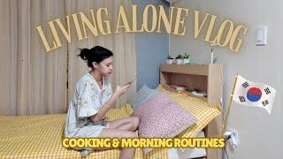 living alone in korea  morning routines, easy & quick cooking recipe, daily life 