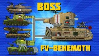 Battle of steel monsters with ENGLISH BOSS FV - Cartoons about tanks