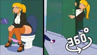 Incident in the Toilet...  | Comic Dub | 360°/ VR