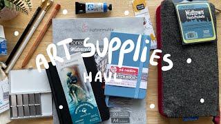 ART SUPPLIES HAUL - Hahnemuhle  watercolor papers - Talens sketchbook and more...