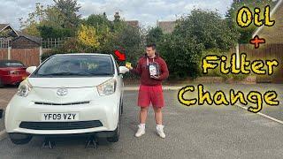 How to Change Oil in Your CAR for Beginners || Toyota IQ - Scion IQ Oil Change