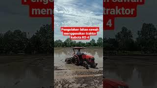 operator tersantuy  traktor roda 4 kubota L4018 lagi olah lahan #sawah#shorts #viral #video #fyp