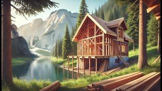 A man spending 1.5 Years Building a Riverfront House by ‪@DmitryLukinDIY‬‬‬