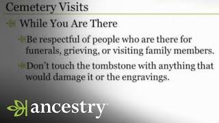 Why Visiting a Cemetery is a Good Idea | Ancestry