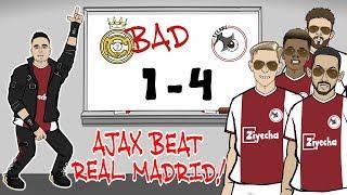 Ajax beat Madrid! REAL ARE BAD! Ajax win 4-1 (Champions League Parody Goals Highlights Tadic)