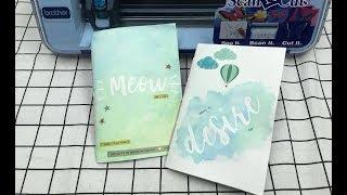 [CreamMeow]   水彩風手縫筆記本 !!  手作  DIY  自家設計