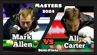 Mark Allen vs Ali Carter - Masters Snooker 2024 - Semi-Final Live