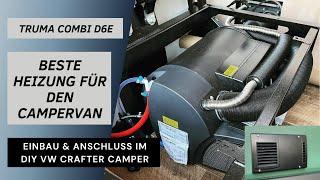 Einbau und Anschluss Dieselheizung inkl. Warmwasser  Truma Combi D6E im DIY VW Crafter Campervan 