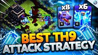 ZAP DRAGONS at TH9 is SIMPLE and BROKEN | Easiest Town Hall 9 Attack Strategy Clash of Clans