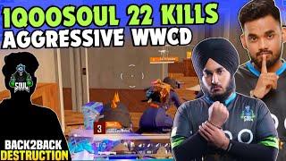 iQOOSouL 22 Finishes Aggressive WWCD  Manya Solo 9 Kills  SouL Tryout & Rony on Fire  Team SouL 