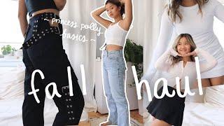 a big fall haul!! | casual basics feat. princess polly