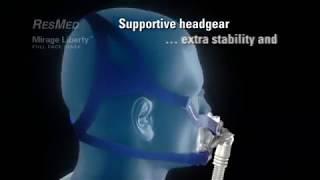 ResMed Mirage Liberty™ Full Face CPAP Mask - Supportive Headgear