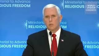 US Vice President Mike Pence raised the   World Uyghur Congress