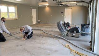 3 Car Epoxy Garage Floor With Challenging Joints / Turned Out Beautiful