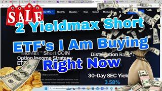 BUYING SHORT Yieldmax ETF's Why I'm Buying & What My Plan For HOLDING Them Is!