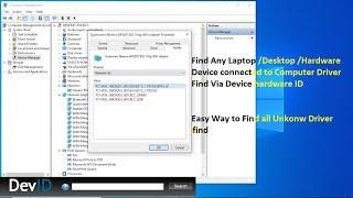 how to find hardware ID through  windows driver