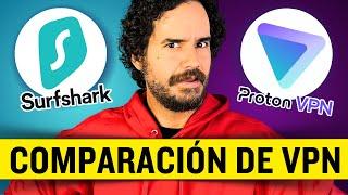 Surfshark VPN vs Proton VPN en 2024 | ¿ Cuál es la mejor VPN ?