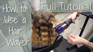 How To: Use a HAIR WAVER 3 Barrel Curling Iron