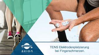 Fingerschmerzen - Elektrodenplatzierung für TENS | axion