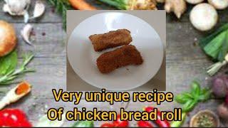 Easy recipe of chicken bread roll/evening snack/ chicken bread roll recipe with English subtitles