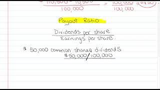 Payout ratio