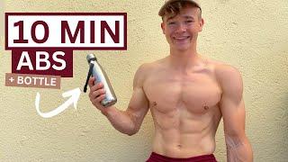 10 MIN INTENSE WEIGHTED ABS - Advanced Bottle Ab Workout (Burn) | FitBennity