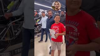 Salman Khan Help Child And Gift Cycle  #shorts