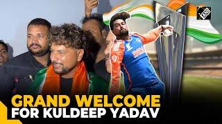 “This is for India…” Indian Cricketer Kuldeep Yadav receives a grand welcome in Kanpur