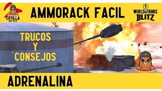 Como hacer Ammoracks fácil WoT Blitz en español | Truco para hacer Ammo Rack | Consumible Adrenalina