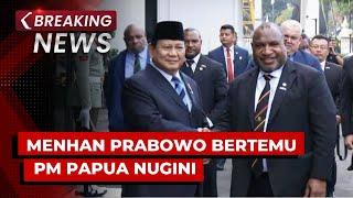 BREAKING NEWS - Menhan Prabowo Bertemu PM Papua Nugini James Marape di Kemenhan