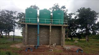 tank stand construction and tank installation for drip irrigation