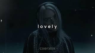 billie eilish, khalid - lovely (slowed + reverb)