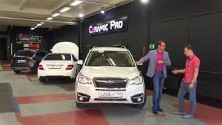 Бронирование фар на Subaru Forester пленкой Llumar