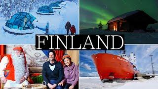 7 Days in FINLAND  Lapland, Glass Igloo, Northern Lights, Santa Claus | Travel Vlog