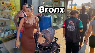 Summer Walk In The Bronx New York - Travel To America Street Walking Tour 4k