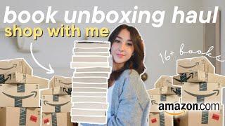 huge book unboxing haul come online book shopping with me